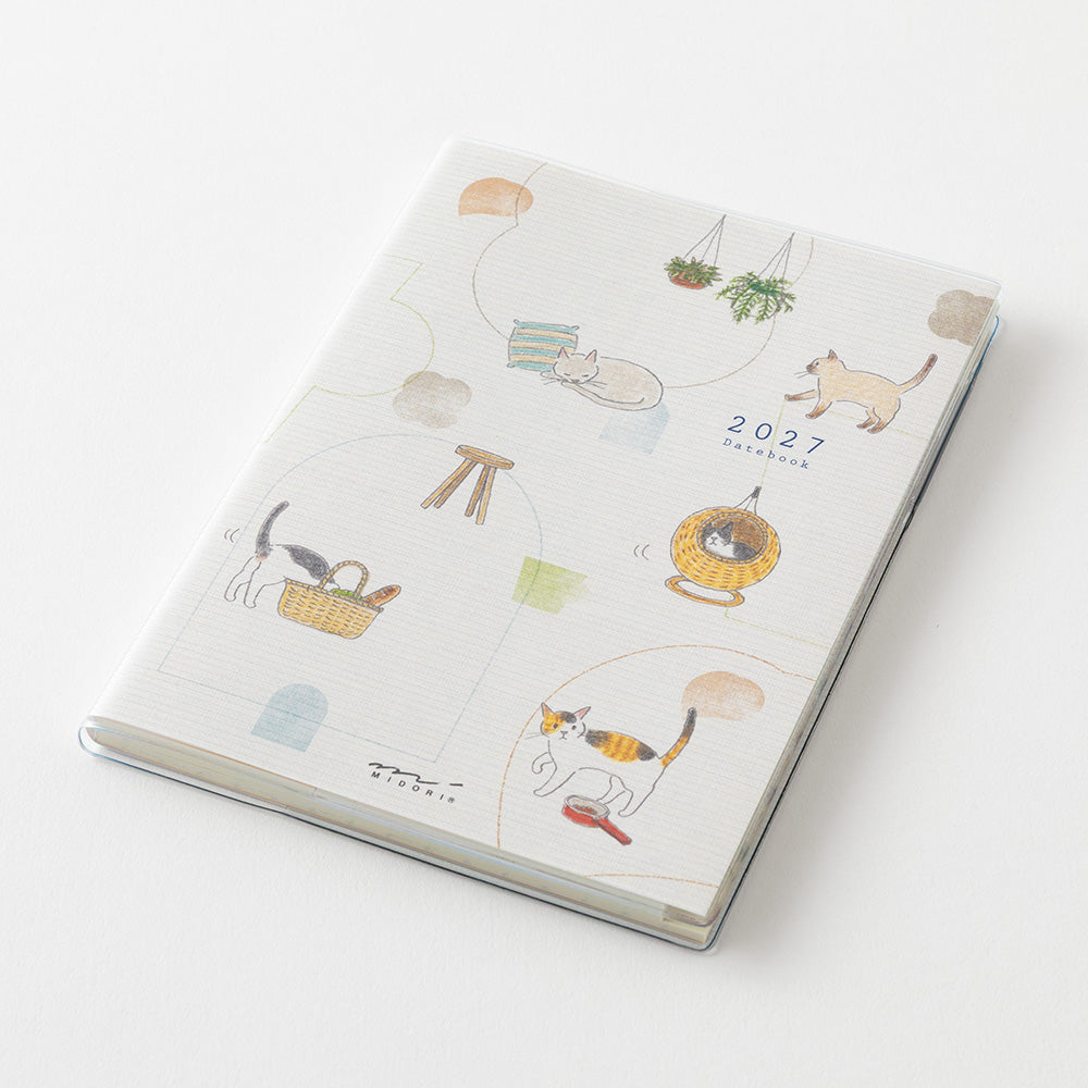 Midori Pocket Diary 2027 A6 Cat