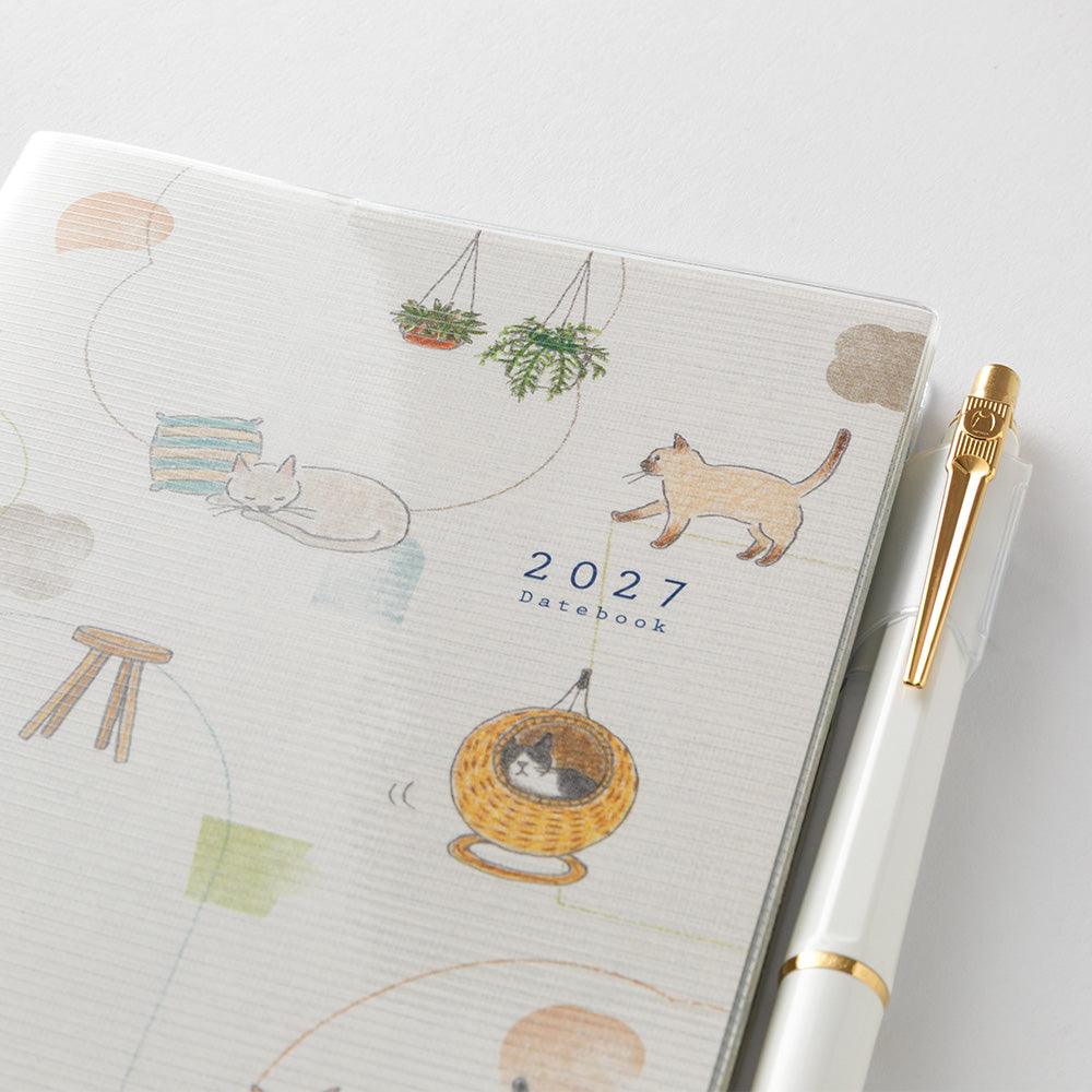 Midori Pocket Diary 2027 Mini Cat