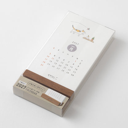 Midori Stand Kalender 2027 Cats