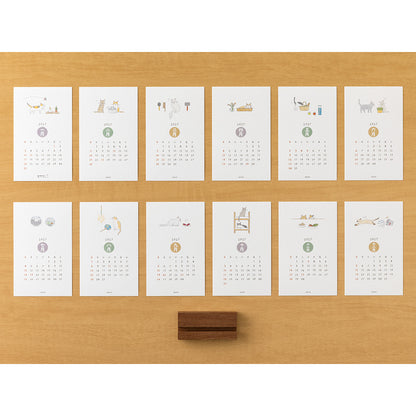 Midori Stand Kalender 2027 Cats
