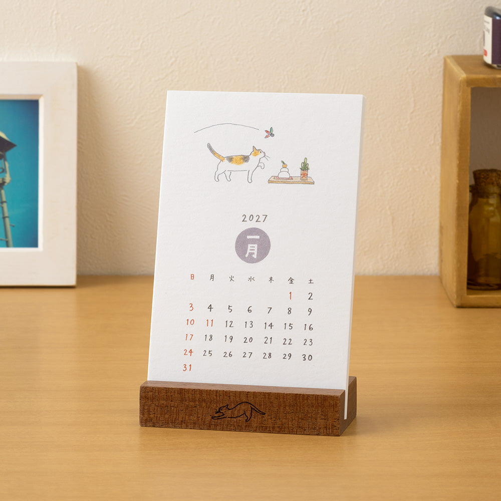 Midori Stand Kalender 2027 Cats