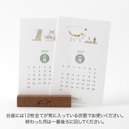 Midori Stand Kalender 2027 Cats
