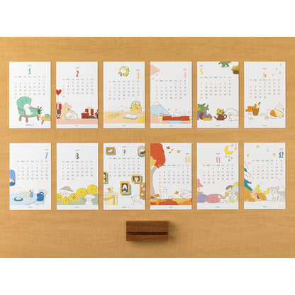 Midori Stand Kalender 2026 Dogs