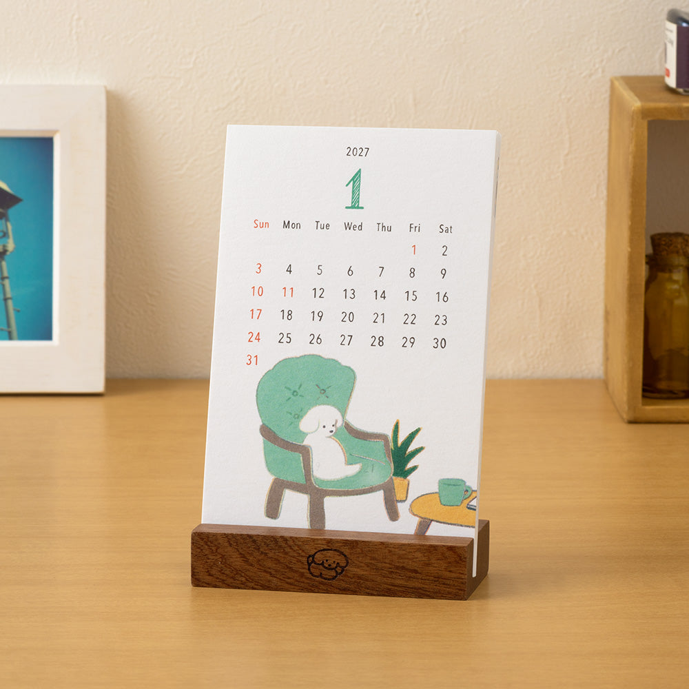 Midori Stand Kalender 2026 Dogs