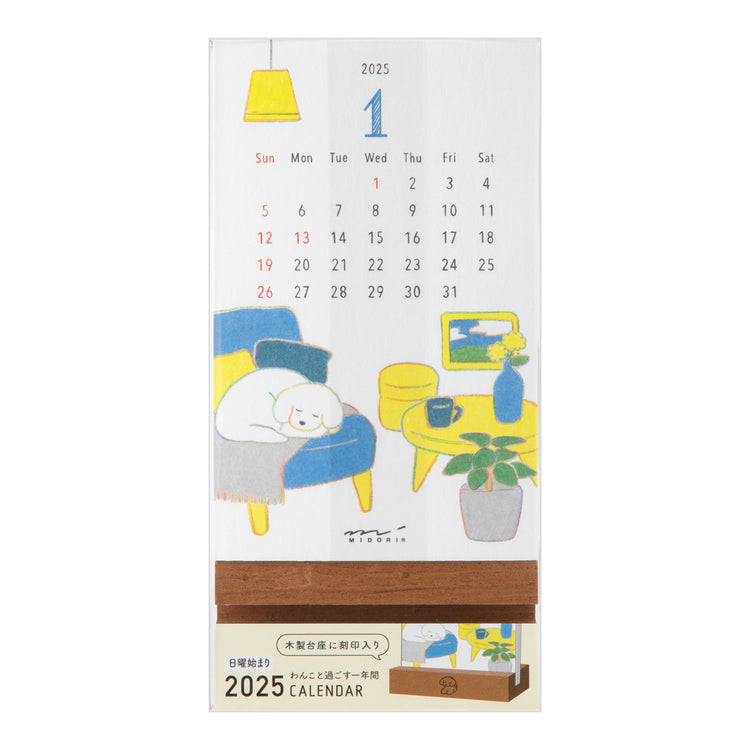 Midori Stand Kalender Dogs