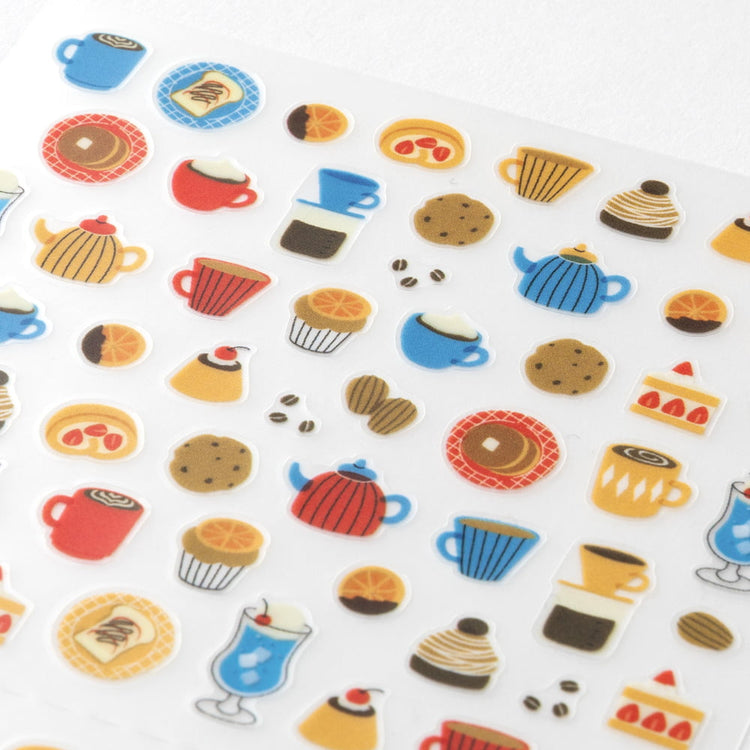 Midori Diary Stickers Café