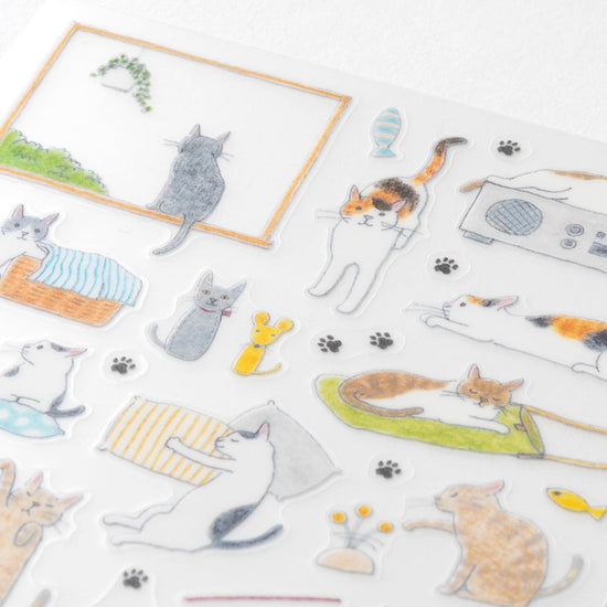 Midori Diary Stickers Cat M
