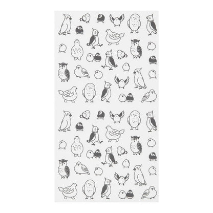 Journal stickers Chatty Birds van Midori voor Japanse stationery fans