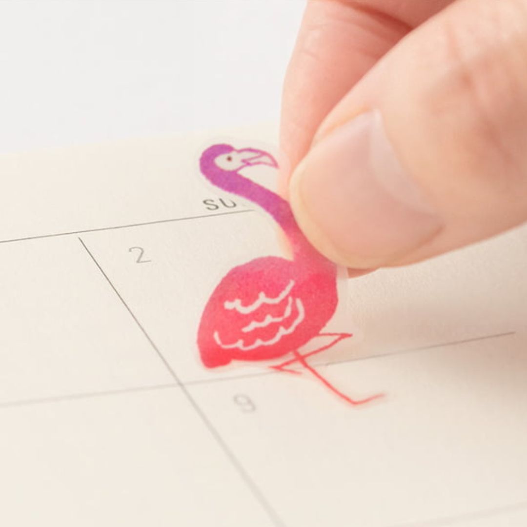 Midori Diary Stickers Color Pink | Japanse Plannerstickers voor Journaling