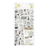 Midori Diary Stickers Monochrome Coffee