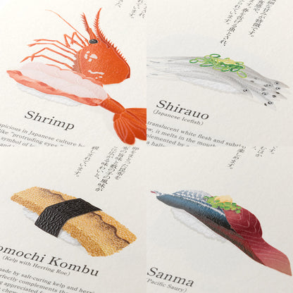 Midori Echizen Muurkalender 2026 Sushi