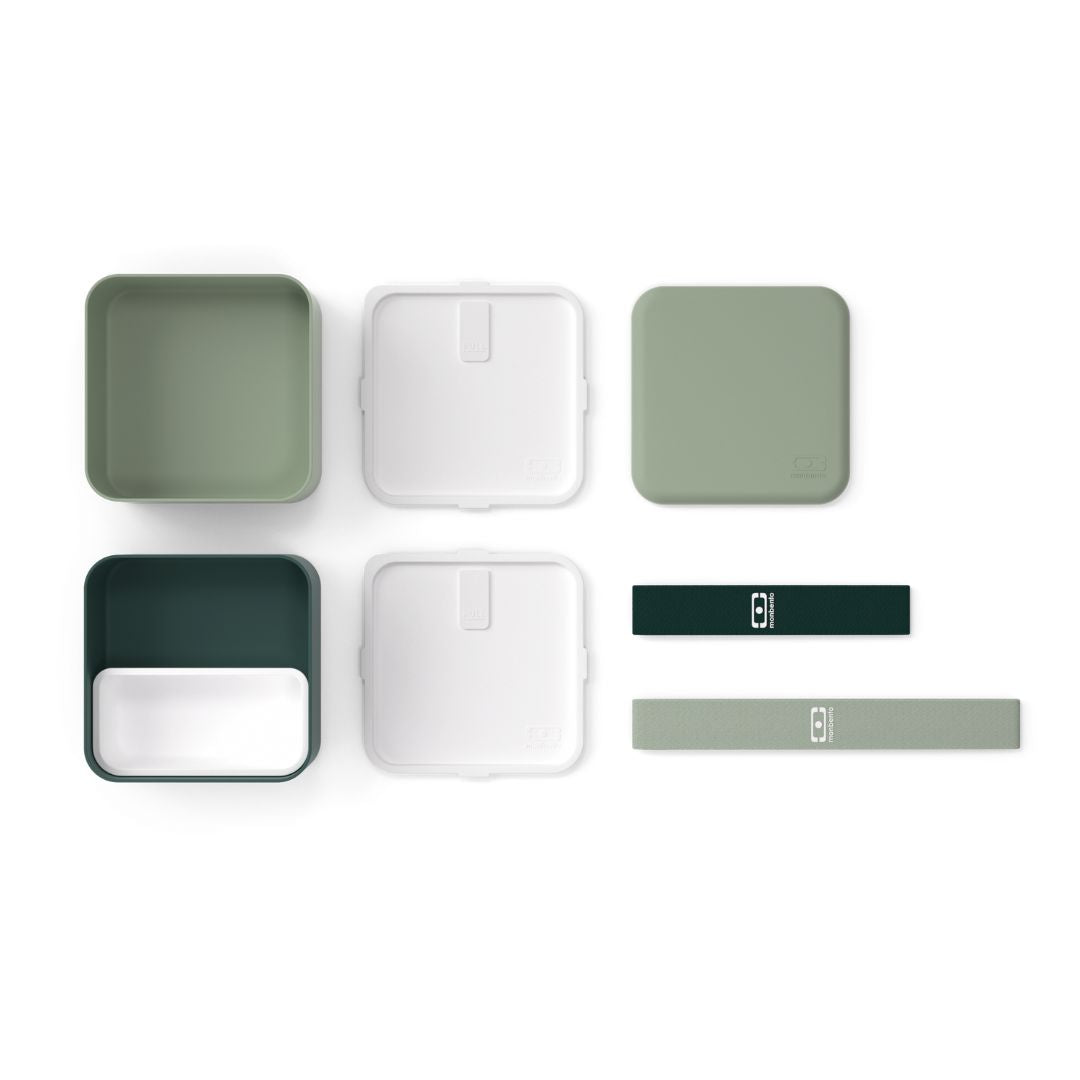 Monbento Square Bentobox Bicolor Green