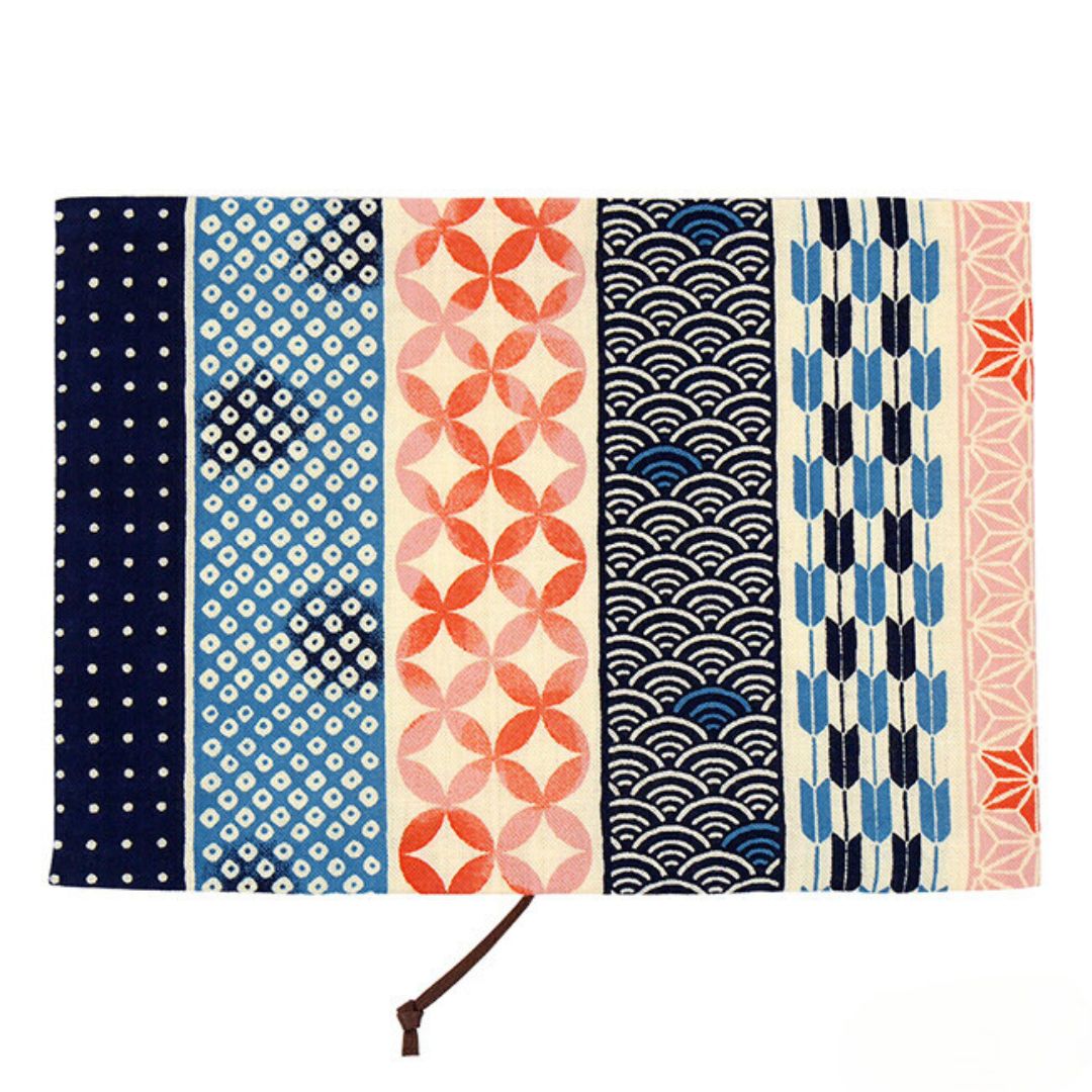 Notebook omslag A6 katoen - stripes