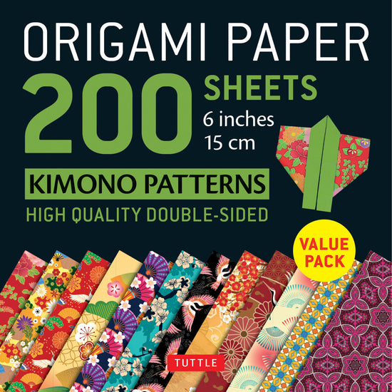 Origami papier dubbelzijdig  Japanse kimono patronen 15x15cm