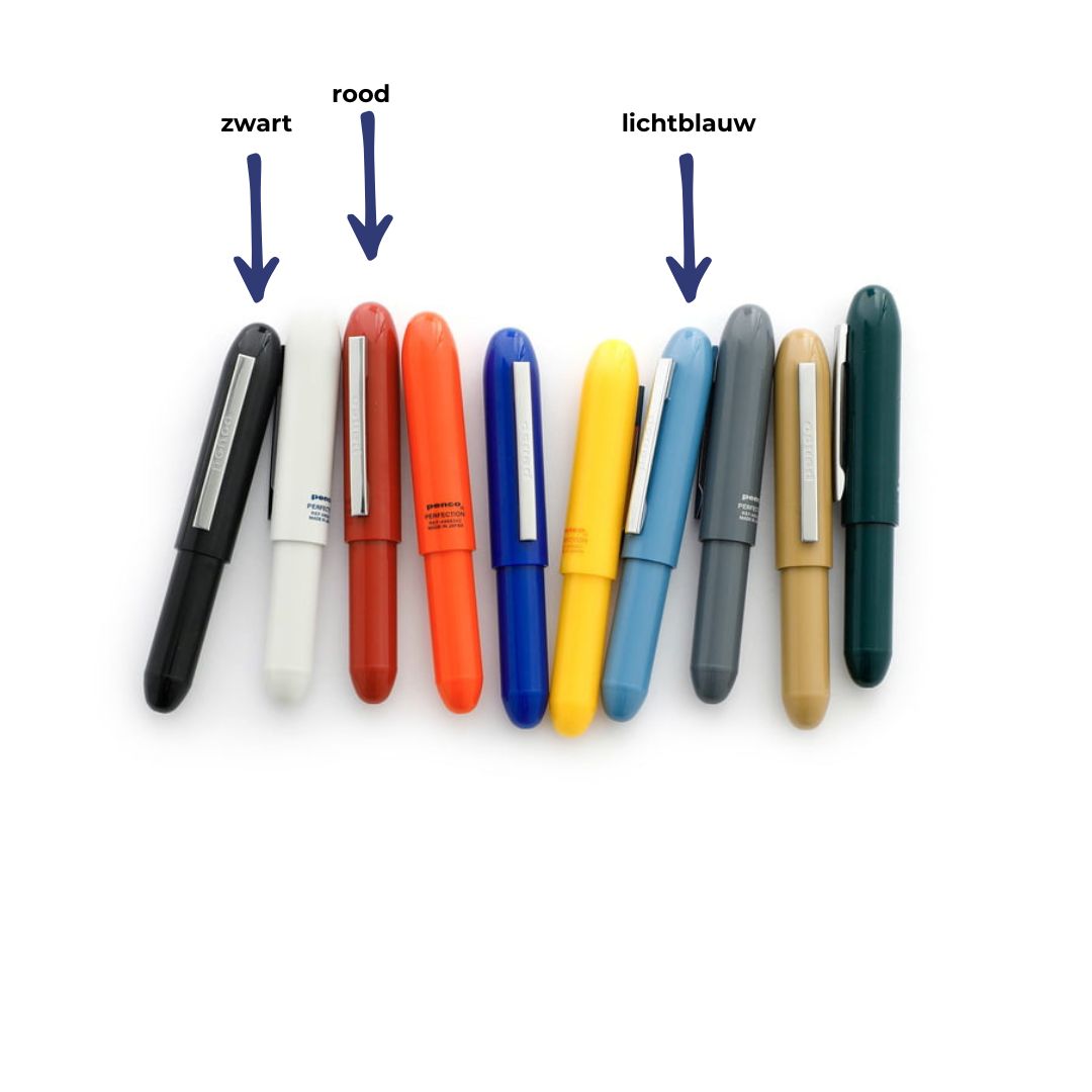  de bullet ballpoint pen van Penco is  een compacte pen 