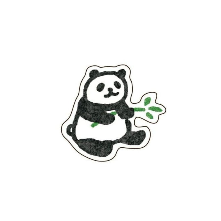 washi flake stickers panda