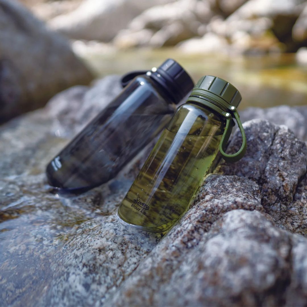 Waterfles Rivers Stout Air 550 Olive