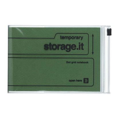 Storage.it notebook A6 groen