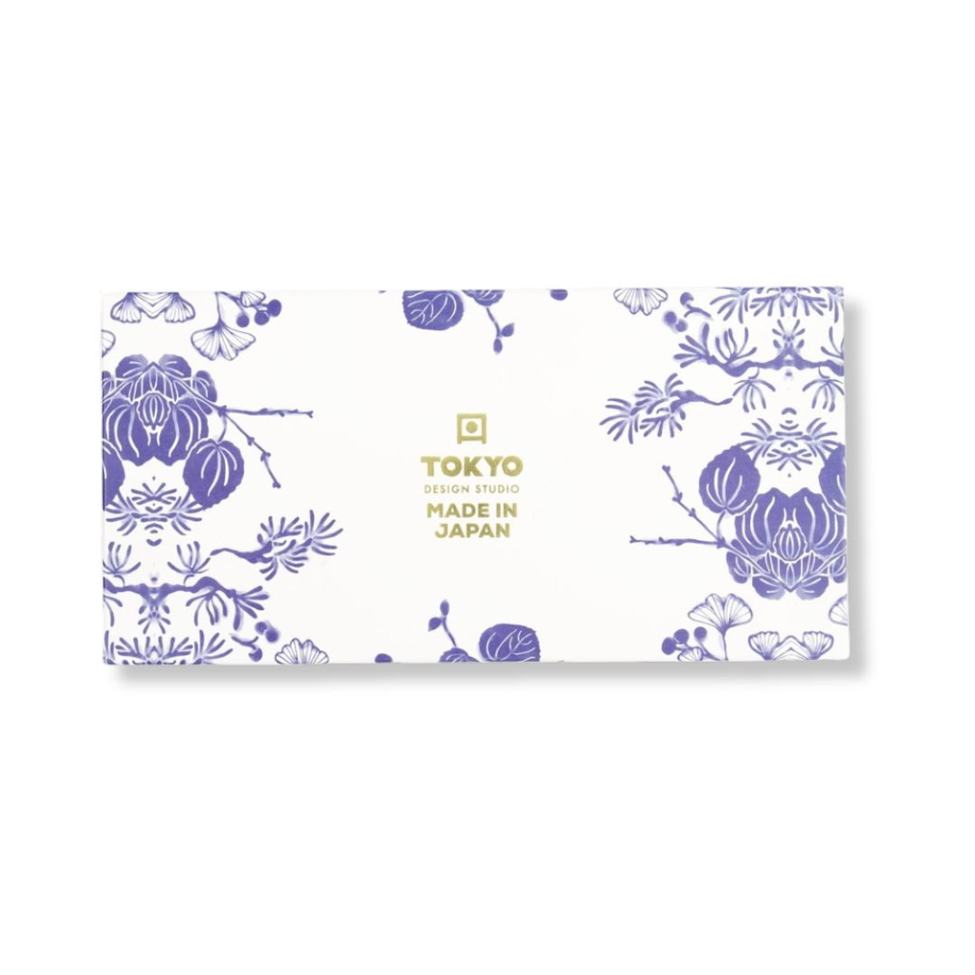 Japanse cadeau-set met Flora Japonica kommen en houten chopsticks, ideaal voor ramen en udon.