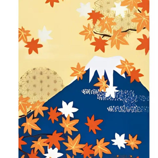 Tenugui Japanse katoenen doek Fuji Momiji Aki