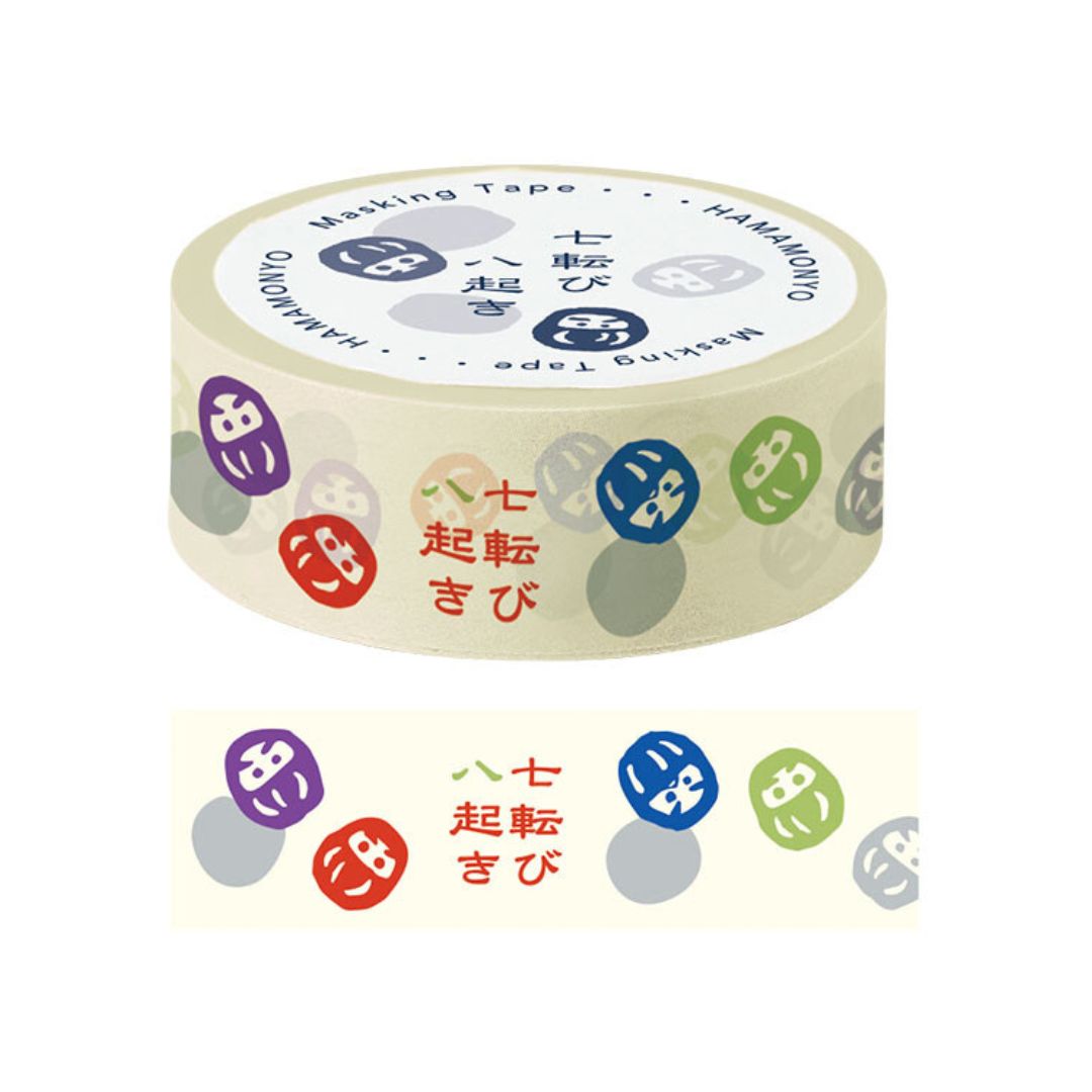 Washi Tape Hamamonyo Daruma 5M