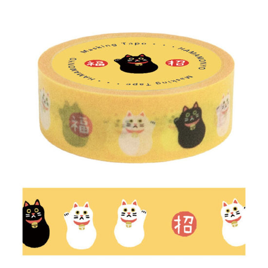 Washi Tape Hamamonyo Maneki Neko 5M