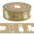 Washi tape megane cat