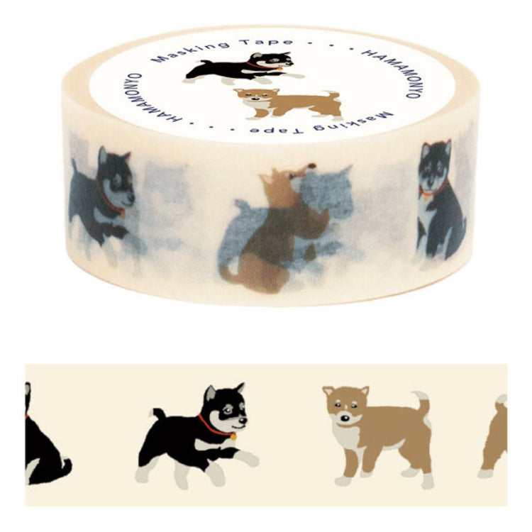 Washi Tape Hamamonyo Shiba 5M