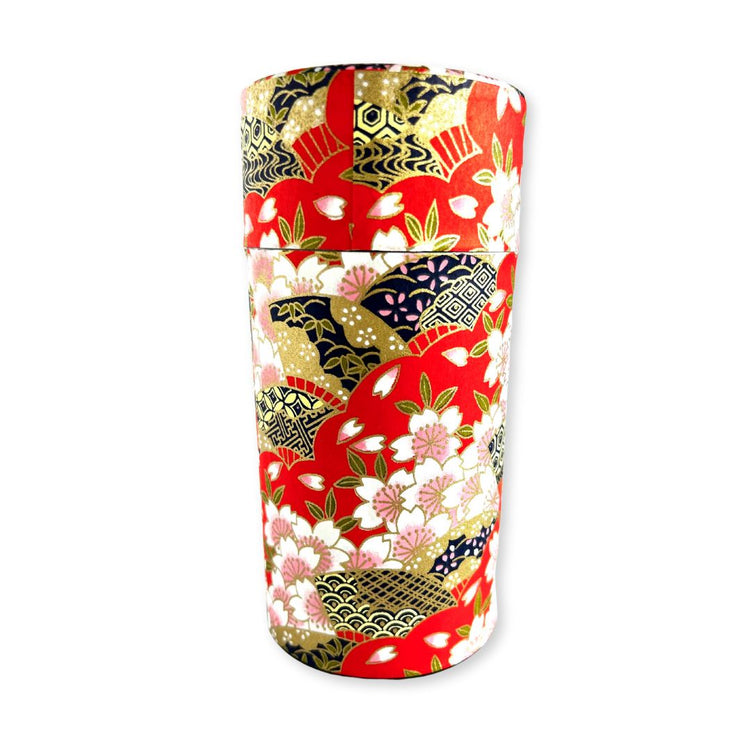 Luchtdicht Japans theeblik met washi papier