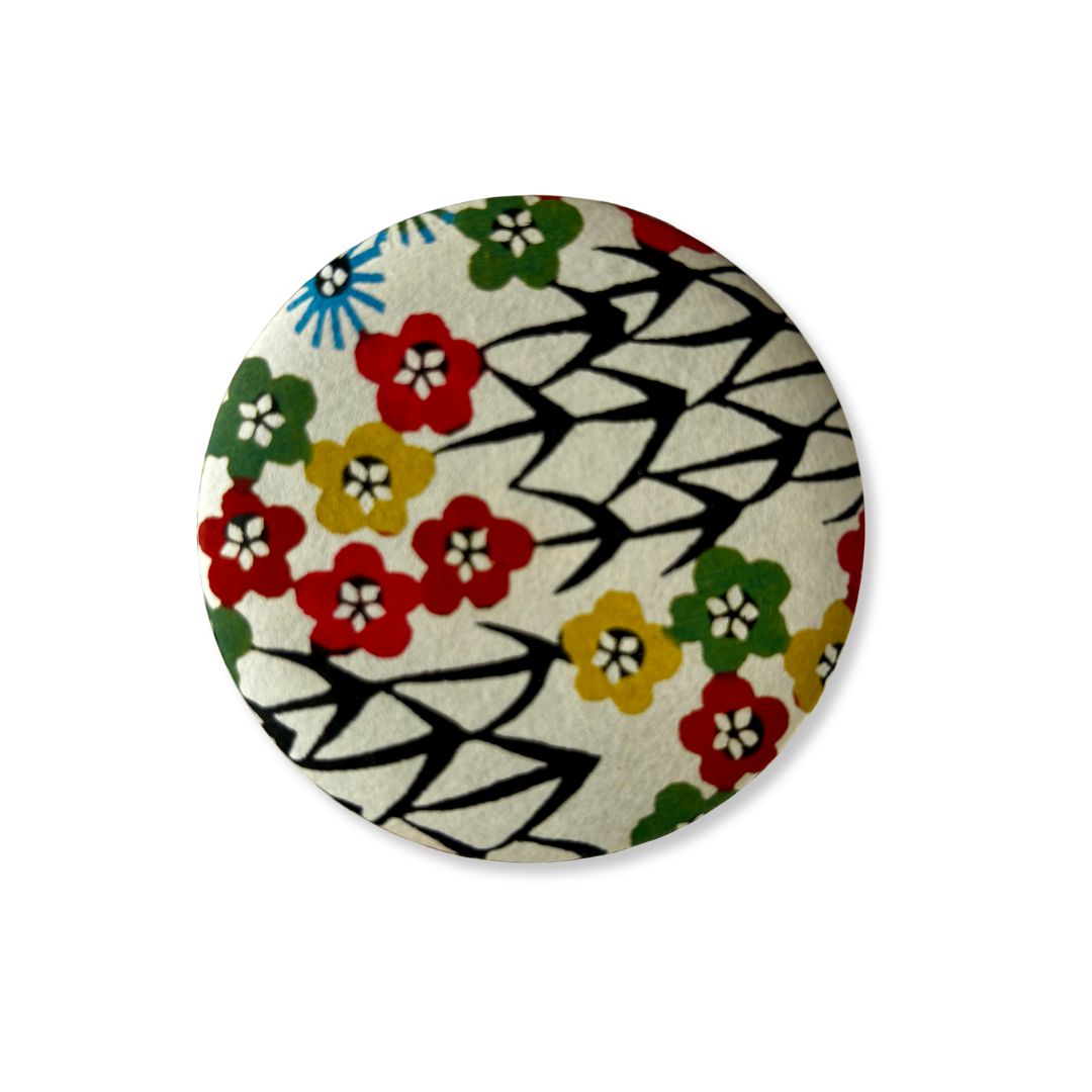 Japanse washi theeblik met traditioneel patroon