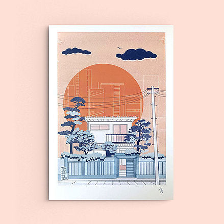 A3 print ANO Studio Machiya