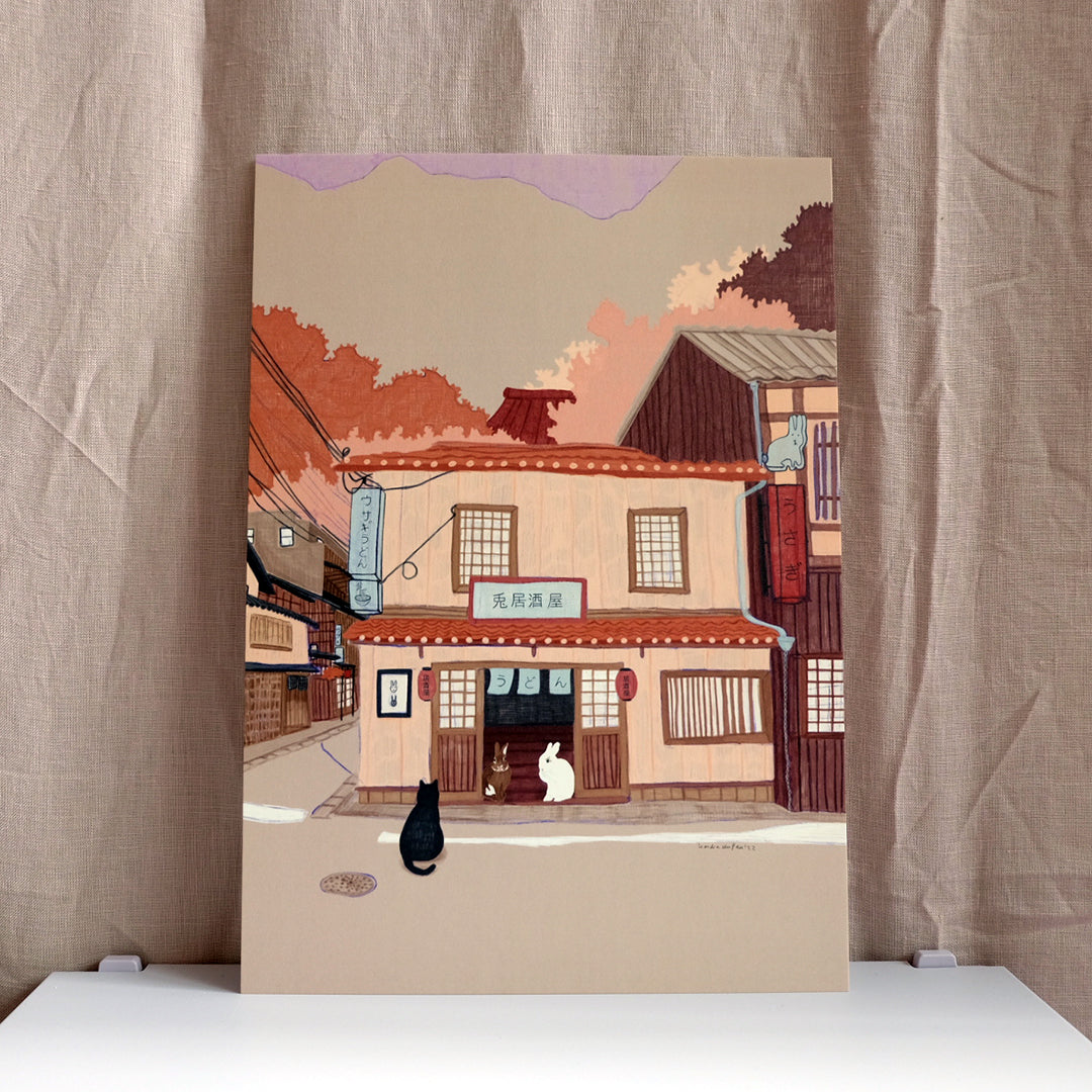 Leandra du Pau Illustration A4 Konijn Izakaya