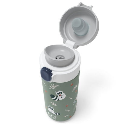 Monbento Pop thermosbeker green raccoon
