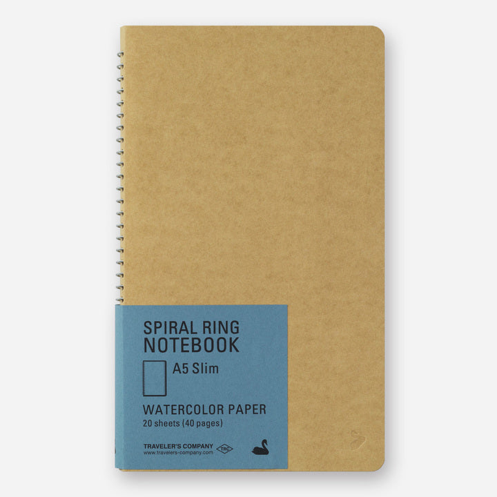 TRC spiral ring notebook A5 slim watercolor