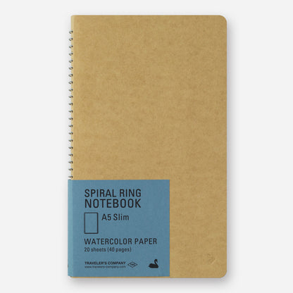 TRC spiral ring notebook A5 slim watercolor