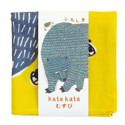 Furoshiki Japanse knoopdoek Kata Kata Bear 50cm