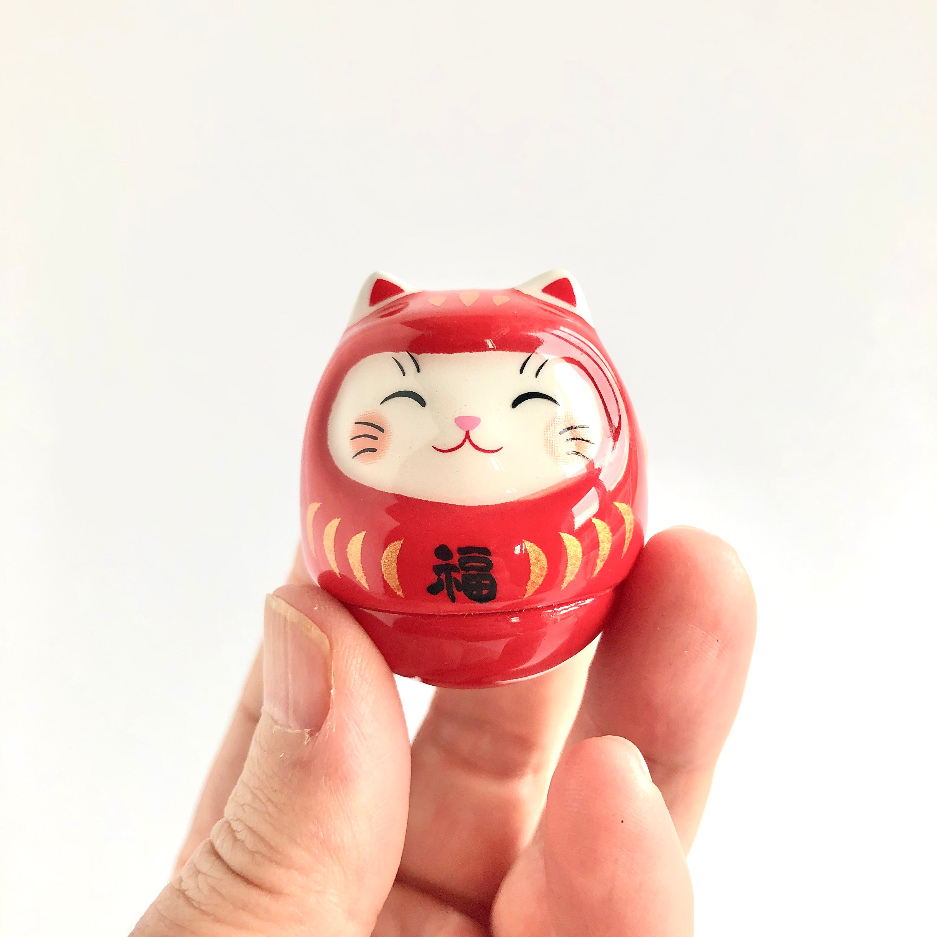Maneki Neko Daruma gelukspoppetje