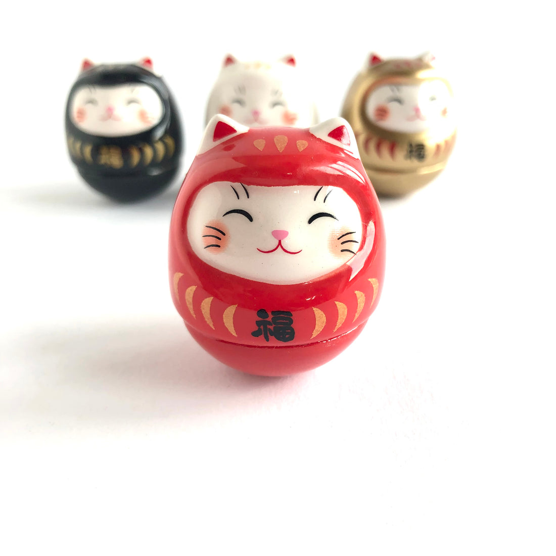 Maneki Neko Daruma gelukspoppetje