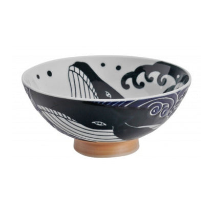 japans servies rijstkom walvis