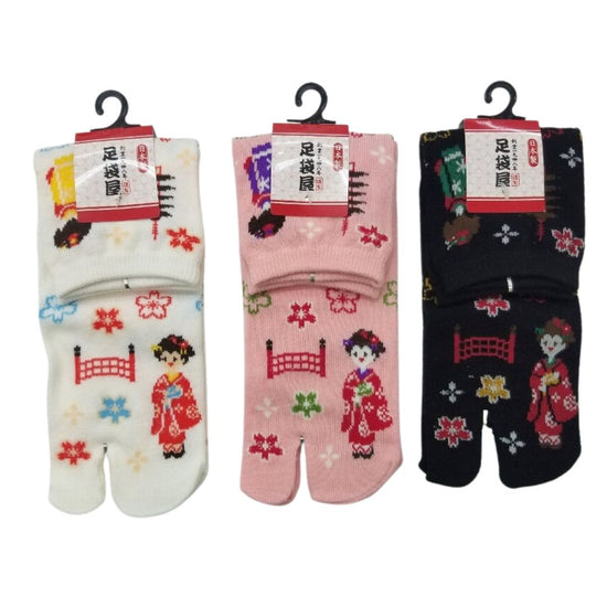 Japanse tabi sokken Maiko Sakura