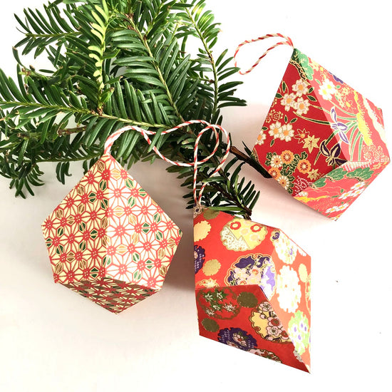 Washi papier voor Japanse kerstballen