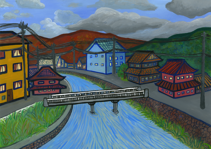 Kunstkaart Stories of Kameoka "Tranquility"