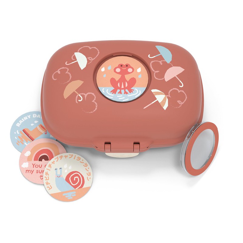 Monbento Gram orange umbrella snackbox