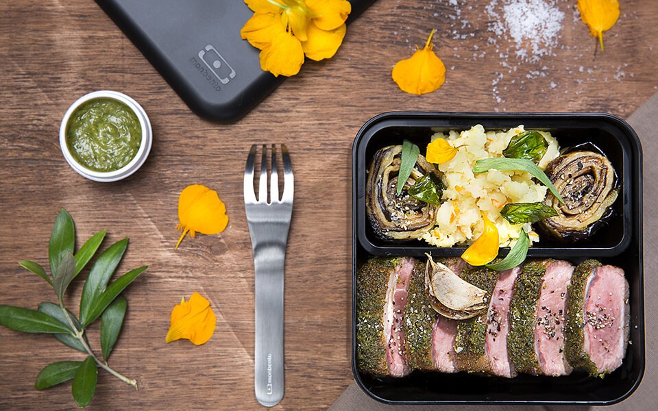 Monbento Square bentobox zwart