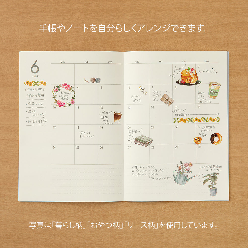 Midori transfer stickers bloemen