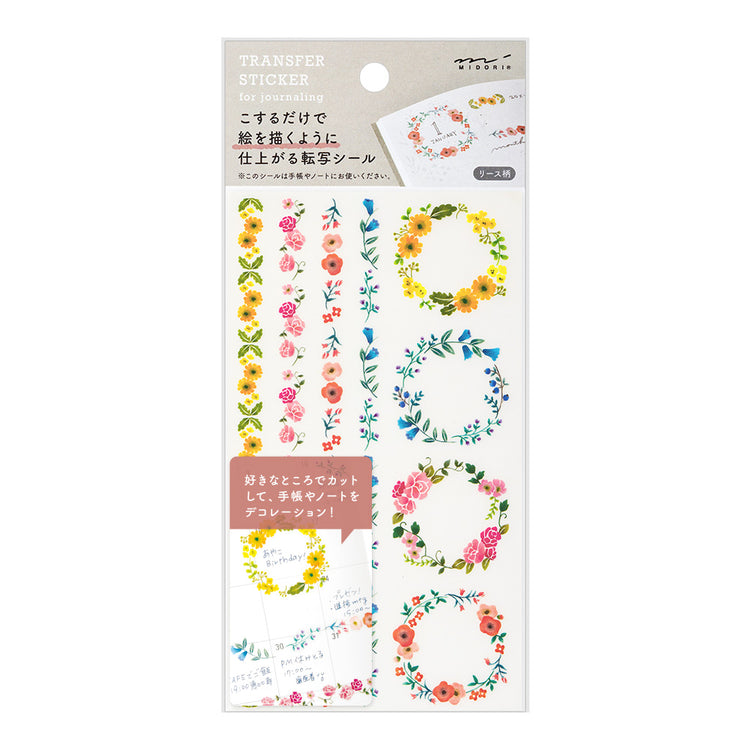 Midori transfer stickers bloemen